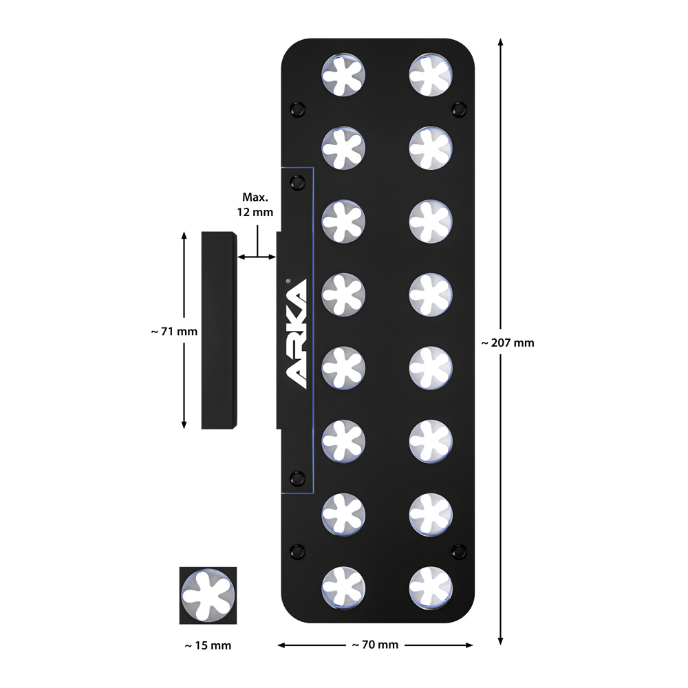 Arka myReef Frag Rack 16 Magnetyczna Półka na Szczepki Koralowców